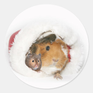 Autocollant animal de Noël