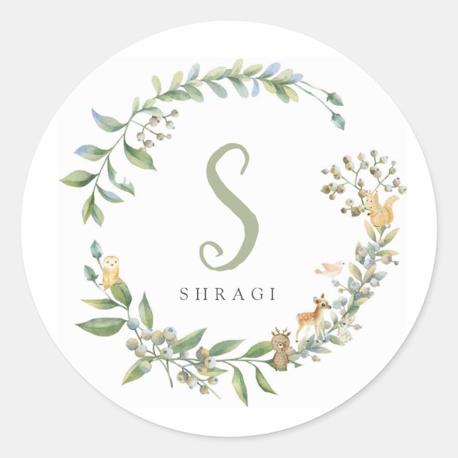 Autocollant animal forestier (Devant)