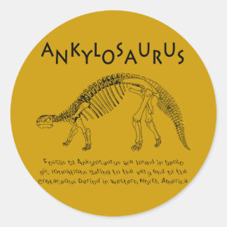 Autocollant Ankylosaurus