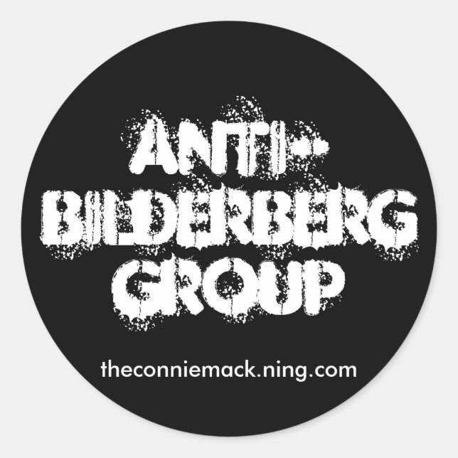Autocollant anti-Bilderberg II (Devant)