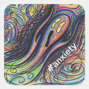 autocollant #anxiety