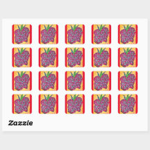 Autocollant Apple Abstrait