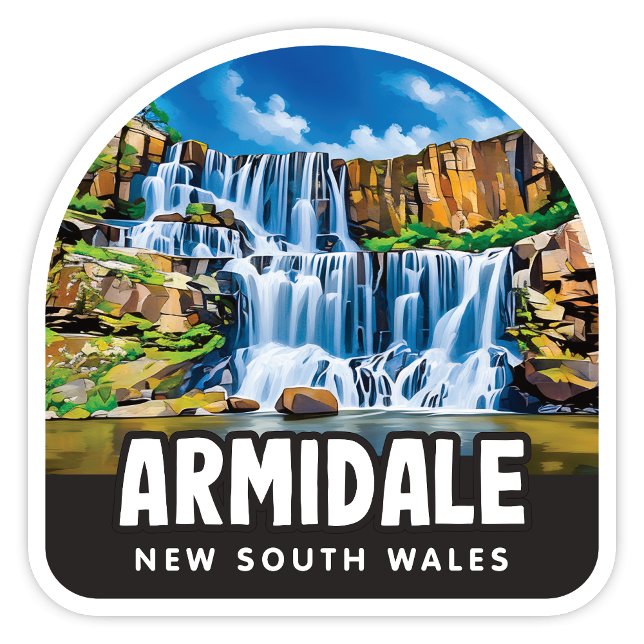 Autocollant Armidale, NSW Australie (Armidale New South Wales Sticker (Ebor Falls))