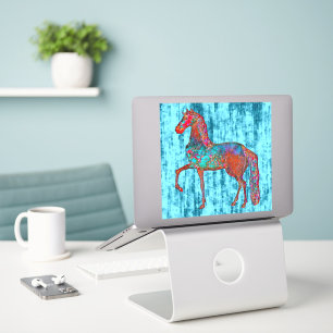 Autocollant Arrière - plan pour chevaux de style v