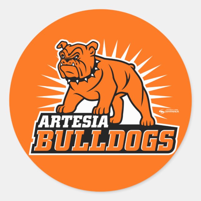 Autocollant Artesia Bulldogs (Devant)