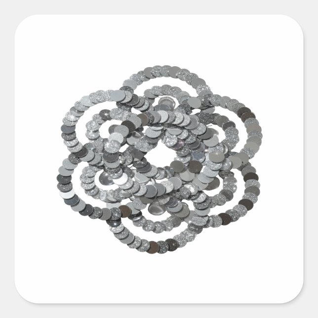 Autocollant artisanat en argent MONNAIES D'ARGENT  (Devant)