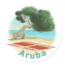 Autocollant Aruba