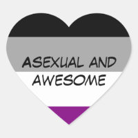 Autocollant Asexuel et Awesome