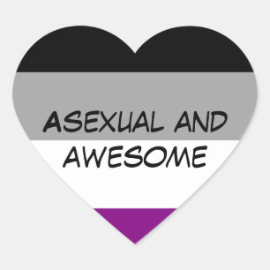 Autocollant Asexuel et Awesome