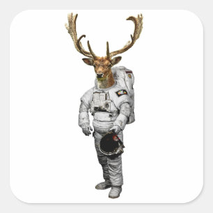 Autocollant Astronaute Hirsch