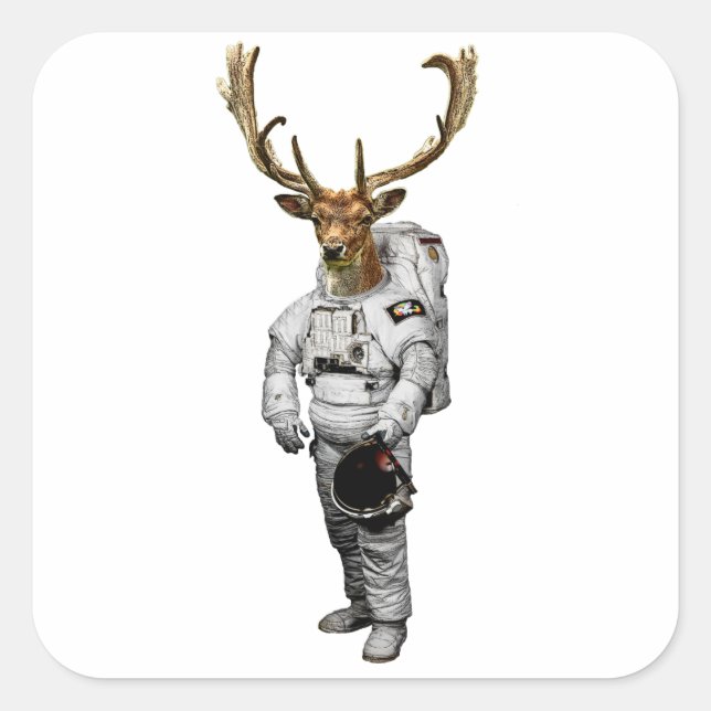 Autocollant Astronaute Hirsch (Devant)
