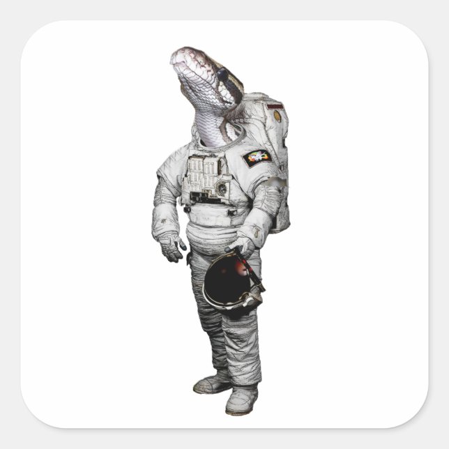 Autocollant Astronaute Serpent (Devant)