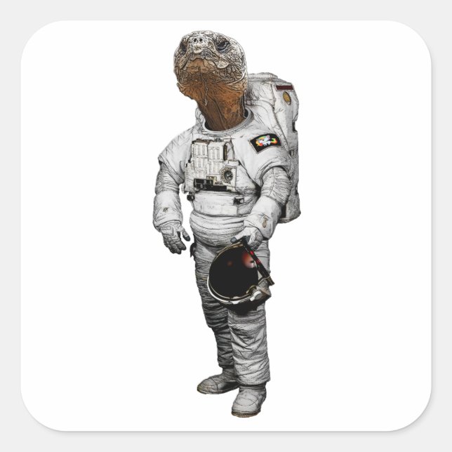 Autocollant Astronaute Tortue (Devant)