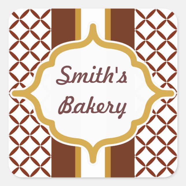 Autocollant au chocolat Carmel personnalisé (Devant)