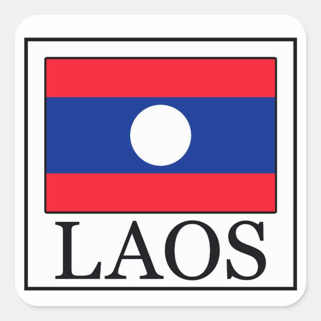 Autocollant au Laos (Devant)