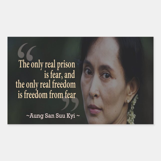 Autocollant Aung San Suu Kyi (Devant)