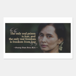 Autocollant Aung San Suu Kyi