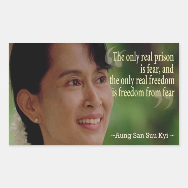 Autocollant Aung San Suu Kyi (Devant)