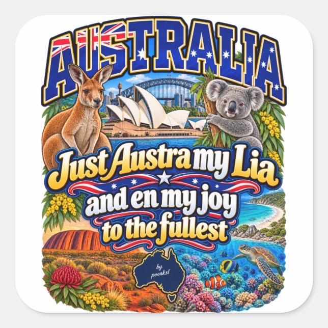 Autocollant Australie (Devant)
