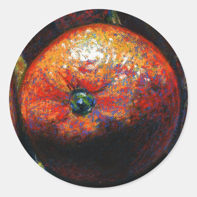 Autocollant aux fruits orange (Devant)