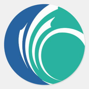 Autocollant avec drapeau d'Ottawa, Canada