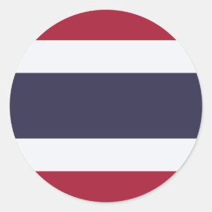 Autocollant avec le drapeau de la Thaïlande