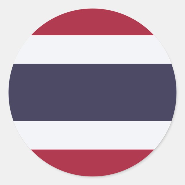 Autocollant avec le drapeau de la Thaïlande (Devant)