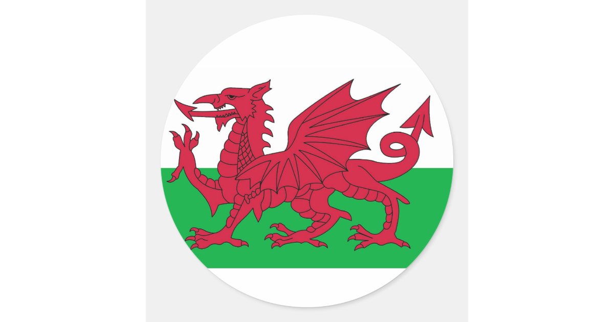 Autocollant avec le drapeau du Pays de Galles | Zazzle.fr