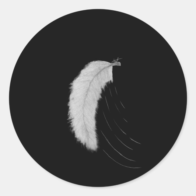 Autocollant avec plume (Devant)