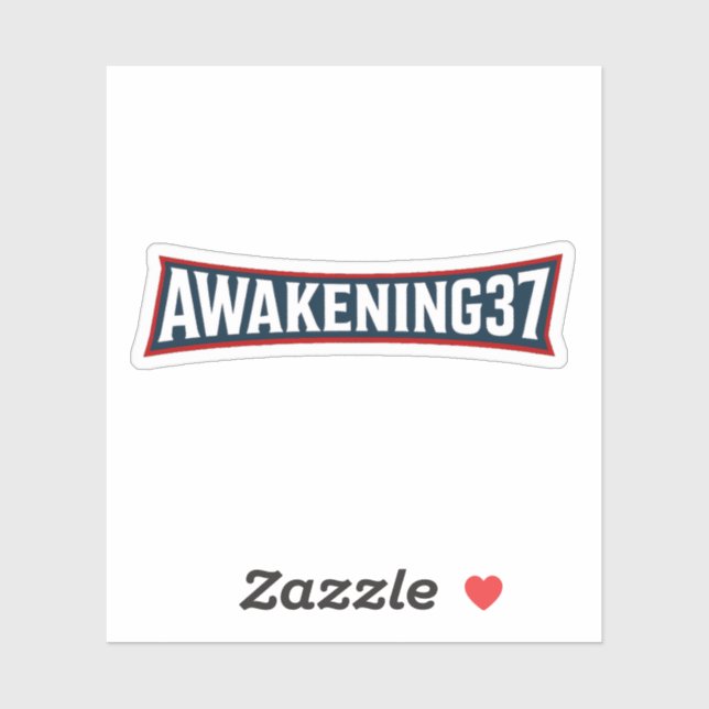 Autocollant Awakening37 – Frappez la marque. Scell (Feuille)
