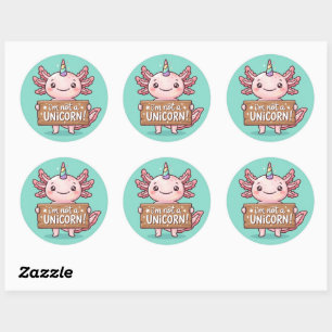 Autocollant Axolotl Pas Une Licorne - Créez Le Vôt