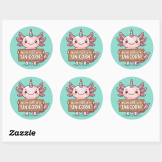 Autocollant Axolotl Pas Une Licorne - Créez Le Vôt