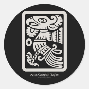 Autocollant aztèque de Cuauhtli - d'Eagle (mastic