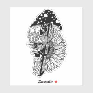 Autocollant B&W Plante