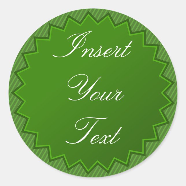 Autocollant Badge Vert (Devant)
