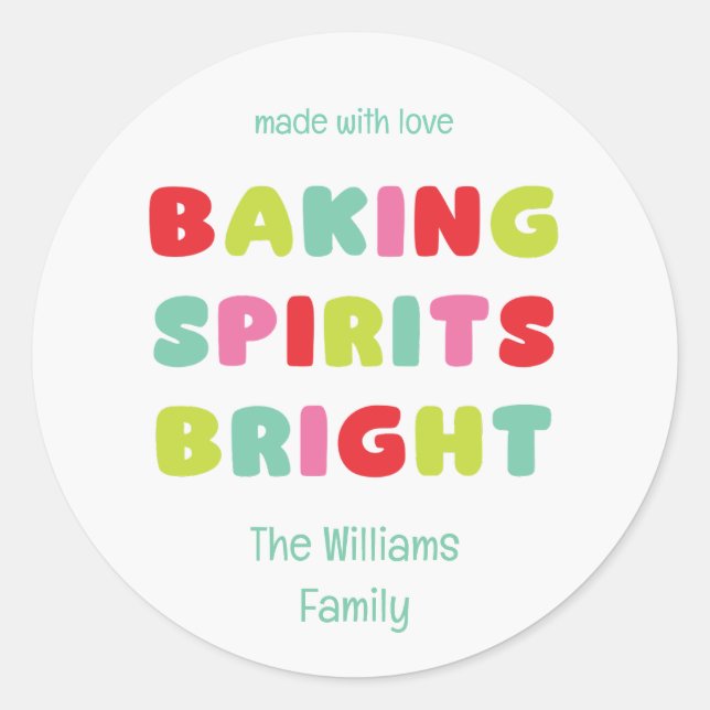 Autocollant Baking Spirits Bright (Devant)