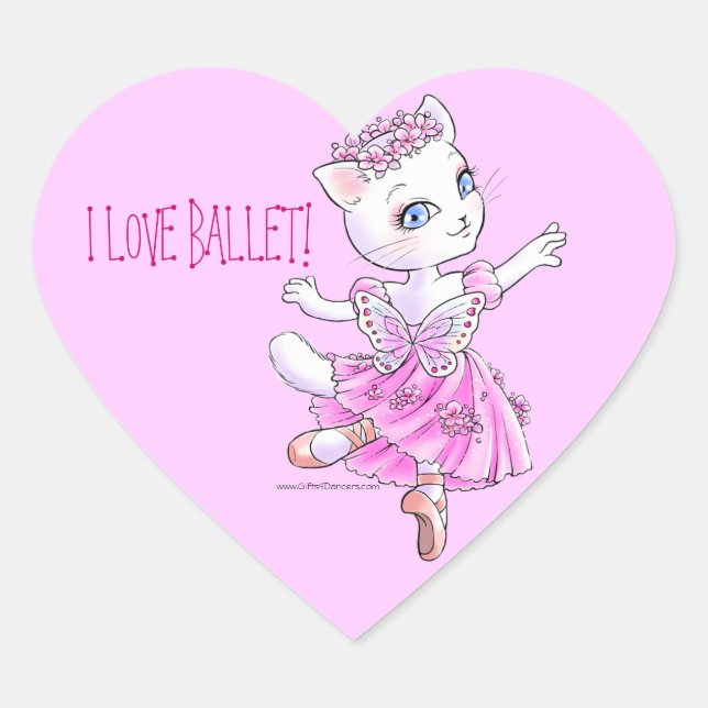 Autocollant Ballerina Kitty (Devant)