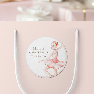Autocollant Ballerine Joyeux Noël