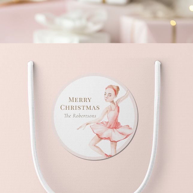 Autocollant Ballerine Joyeux Noël (Créateur téléchargé)
