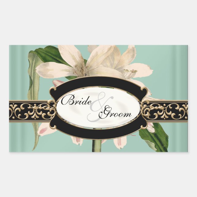 Autocollant Ballotin officiel Lily Vintage baroque (Devant)