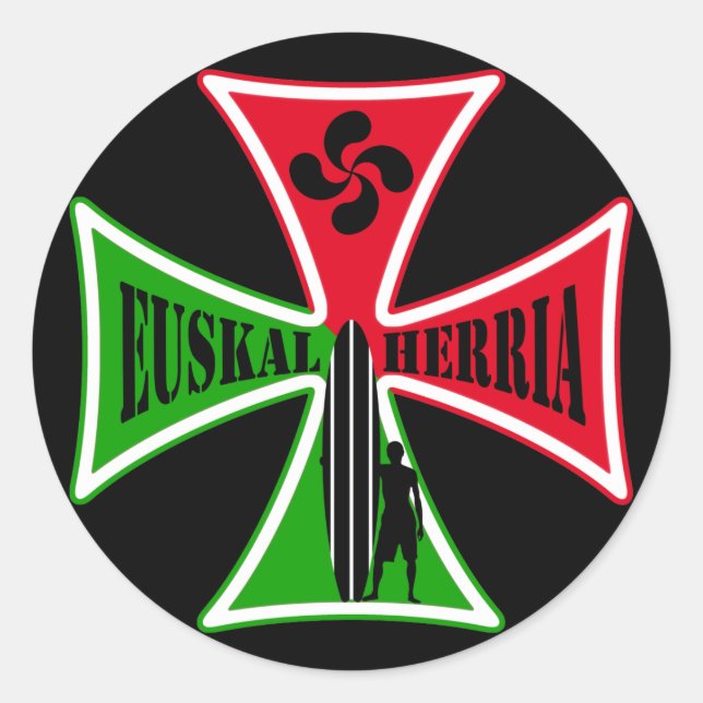 Autocollant basque de surf (Devant)