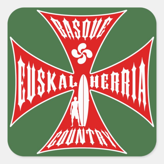 Autocollant basque de surf (Devant)