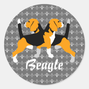 autocollant Beagle 3,8 cm