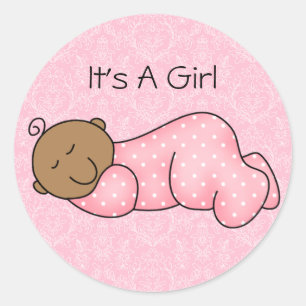 Autocollant Bébé Bébé Africain-Américain