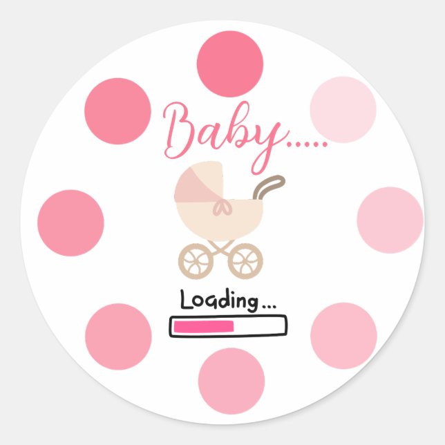 Autocollant bébé vintage esthétique pastel  (Devant)