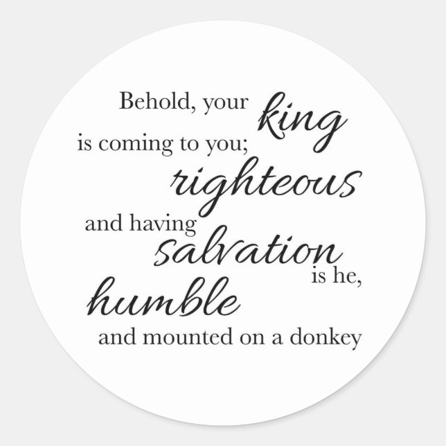 Autocollant Behold Your King (Devant)