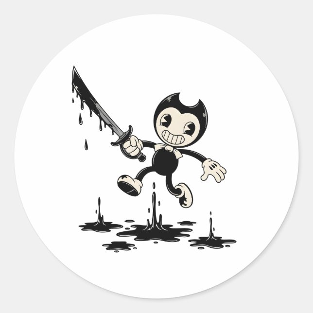 Autocollant Bendy et la machine à encre - G d'horr (Devant)