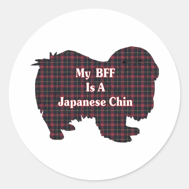 Autocollant BFF chinois japonais (Devant)
