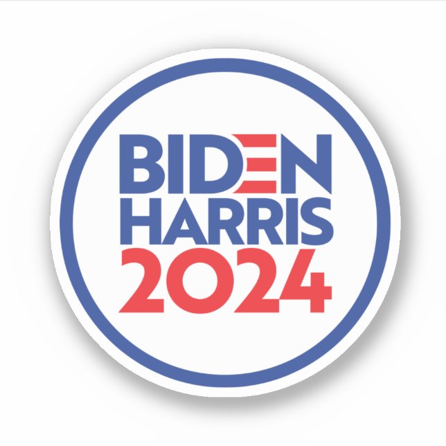 Autocollant Biden Harris 2024 (Devant)