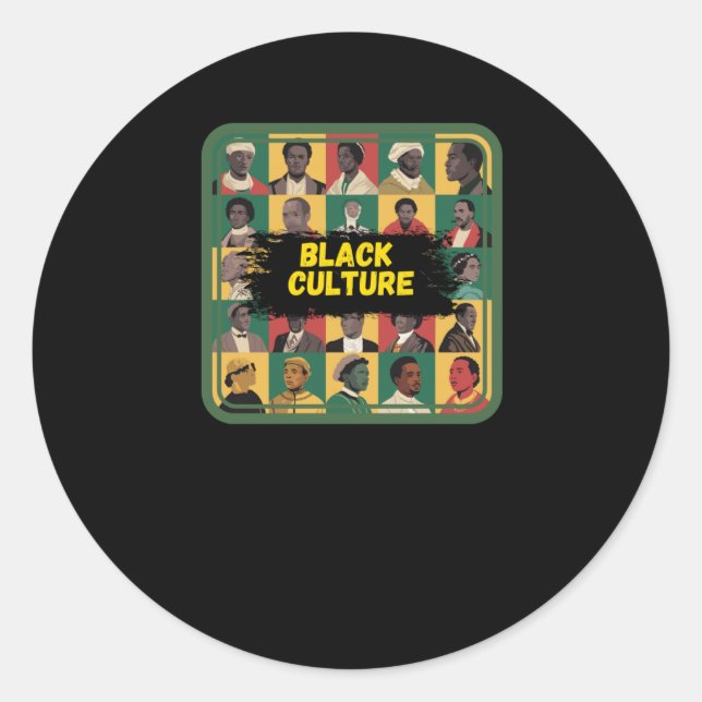 Autocollant Black Culture Black History (Devant)